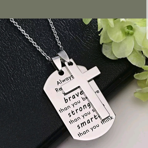 ❣❣❣SALE❣❣❣ CROSS W ..Dog TAG PENDANT - Picture 4 of 4